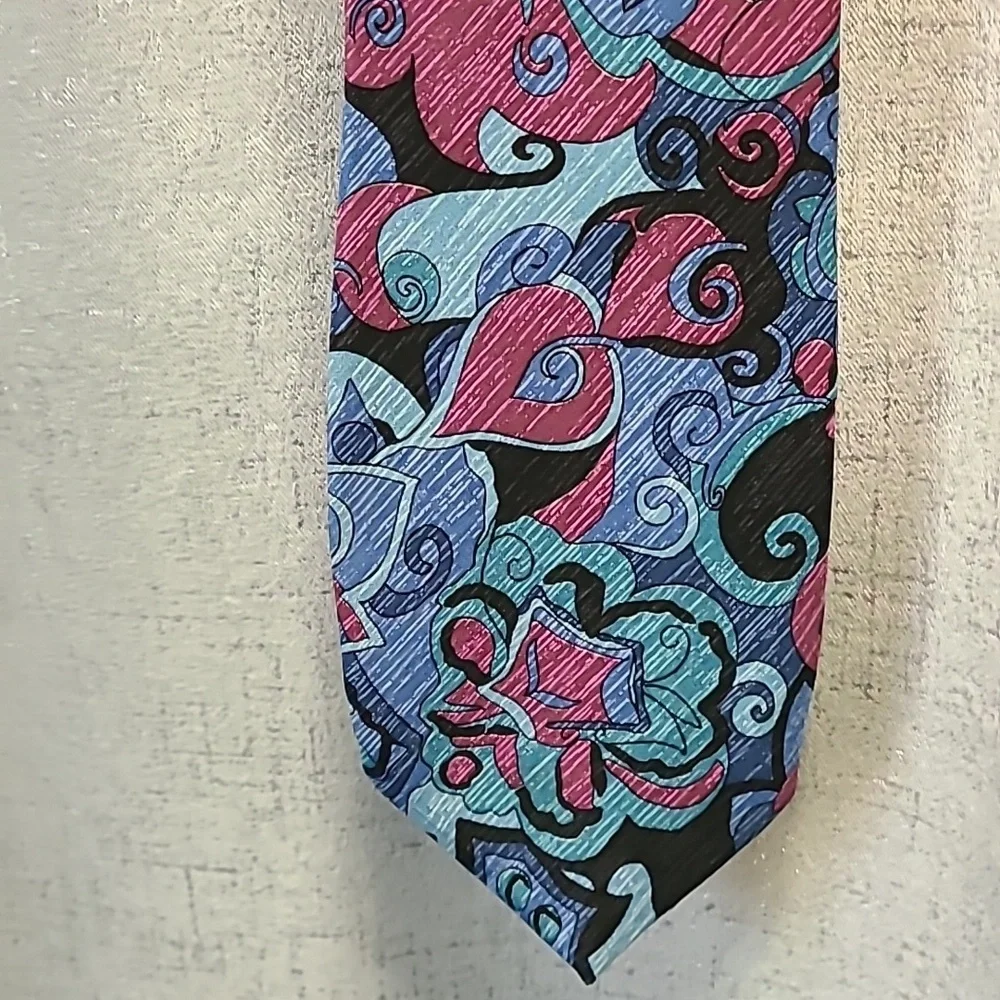 Silk Italy‎ Stylish Multicolor Men's Tie